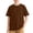 Brown, variant on Boys T Shirts, Toddler T Shirts, Youth Solid Color Drop Shoulder Round Neck Short Sleeve Tee Breathable Casual Summer Brown 3-4 Years