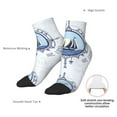 thumbnail image 6 of Fuzoiu Not All Who Wander Are Lost2 Print Adult Socks, Crew Moisture-wicking Socks, Unisex Cushion Crew Socks,Casual Sports Ankle Socks, 6 of 7