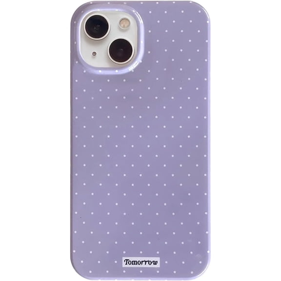 MYKOMI Compatible for iPhone 15 Case with Cute Fashion Polka Dot Aesthetics Design Simple Cases for Soft TPU Slim Protection Cover