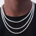 thumbnail image 5 of AIXZETHY Hip Hop Iced Out Cubic Zirconia Tennis Chain Necklace for Men Women 3MM-6MM Diamond Tennis Necklaces 18-24 Inches, 5 of 5