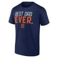 thumbnail image 2 of Men's Navy Detroit Tigers Best Dad Ever T-Shirt, 2 of 3