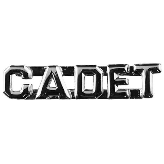 Hero's Pride CADET Die Struck Letters, Nickel Finish, 1/4" High, Pair