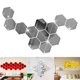 thumbnail image 1 of Gwong Decoración hogareña 12pcs acrílico 3D espejo hexágono pegatinas de pared extraíbles DIY decalan la decoración del hogar Gwong 101337, 1 of 7