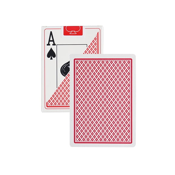 1 Decks 56 Cards Plastic Playing Texas Hold'em 6.3CMX8.8CM Waterproof Washable Poker Adult Baccarat Bridge Entertainment