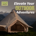 thumbnail image 2 of Tentspaces - Inflatable Tents for Camping | Glamping Tent | Blow Up Tent | Air Tents for Camping Adult | Lightweight | Durable | Quick Assembly | Includes Air Pump Pegs & Ropes | 5 Person (Rene 4400), 2 of 8