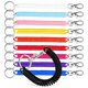 thumbnail image 1 of 10 Pcs Spring Coil Keychain Safety Keyring Key Chain Cord Stretchy Keychain Wrist Coil Key Chain Retractable Keychain, 1 of 3
