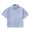 #0318-Sky Blue, variant on Qiyinn Men's Hawaiian Shirt Short Sleeve Button Down Shirts Casual Tropical Striped Pattern Summer Beach Vacation Polo Shirts