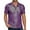 Purple, variant on Mens 70s Disco Shirt Silver Sequins Party Short Sleeve Button Down Shirts