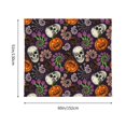 thumbnail image 3 of Pofeuu Halloween With Skull Print Wall Tapestry Decoration Wall Hanging Tapestry 60 x 51 Inch, 3 of 6