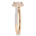 thumbnail image 3 of Everly Women's Morganite 14k Rose Gold Ring, 3 of 8