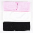 thumbnail image 3 of 3Pack Spa Facial Headband Makeup Hair Band Breathable And Soft Sport Headband Adjustable Towel For Face Washing, Shower,Makeup, Yoga, 3 of 6