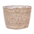 thumbnail image 1 of Maceta de paja tejida (1 unidad) para plantas de interior, ideal para decorar el hogar o la oficina., 1 of 8