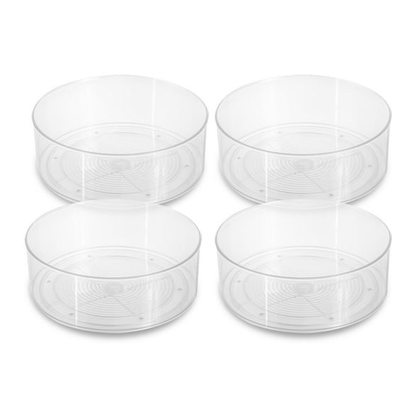 Smart Design Turntable Lazy Susan Spinning Organizer - 9 inch - Clear