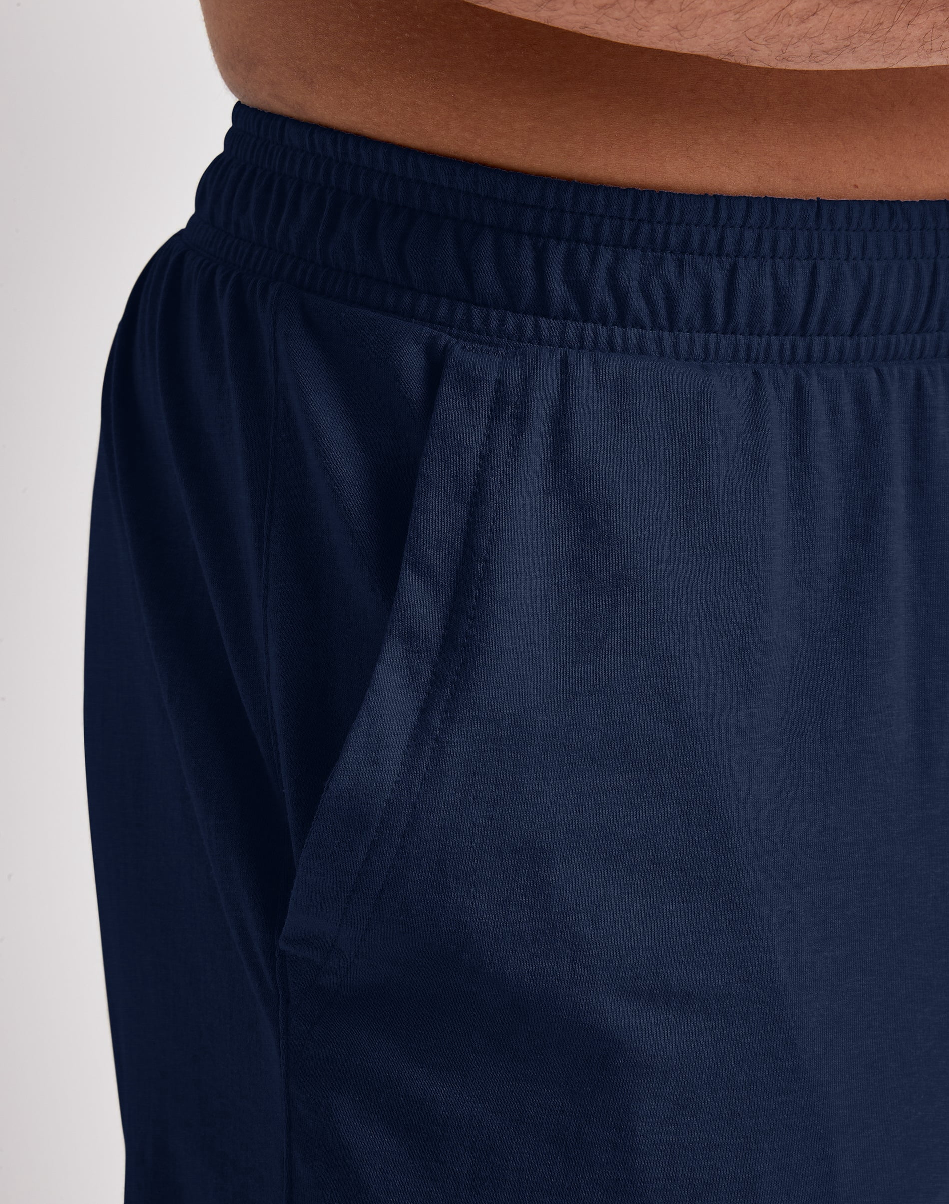 Hanes Originals Jersey Shorts Men's Tri-Blend Pull-On Elastic Waistband Pockets 7 inseam