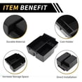 thumbnail image 4 of Bandejas organizadoras del consola central Unique Bargains para Jeep Wrangler JK JKU Rubicon Sport 2011-2018, bandeja de almacenamiento del reposabrazos, plástico negro, 4 of 6