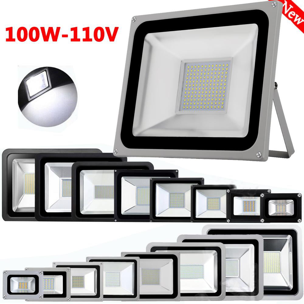 10W-1000W LED SMD Flood Light AC 110V Outdoor Spotlights Garden Landscape Lamp 