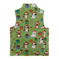 thumbnail image 2 of CHAQLIN Polyester Lightweight Sleeveless Fleece Jacket for Daily Life Casual, Warm Kid Outerwear Vest, Christmas Bulldog Print, 2 of 6