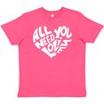thumbnail image 3 of Inktastic All You Need is Love White Heart Shape Youth T-Shirt, 3 of 5