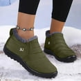 thumbnail image 2 of Adult Winter Boots for Women Men Lightweight Waterproof Fleece Lined Warm Snow Boots Seniors Non Slip Work Walking Ankle Booties, 2 of 5