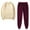 Beige Sweatshirt and Sweatpants, variant on CZHJS Back to School Clothes Under $10 2PCS Outfits Men's And Women's Sports Tracksuits Long Sleeve Crewneck Solid Color Pullover Hoodless Sweatshirt And Sweatpants Fall Winter Suit Gray XXL