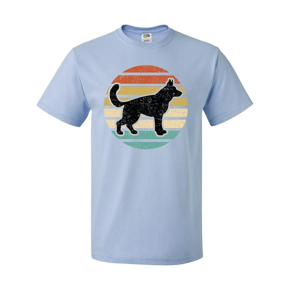 Inktastic German Shepherd Silhouette Vintage Retro T-Shirt