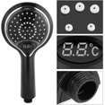 thumbnail image 3 of AVEKI Led Shower Head with Handheld,Led Shower Head High Pressure with 3 Color Changes with Water Temperature,Detachable Shower Head For Dry Skin and Hair,black B0514, 3 of 8