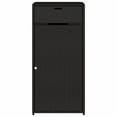 thumbnail image 5 of vidaXL Garden Storage Cabinet Black 55x55x111 cm Poly Rattan, 5 of 5