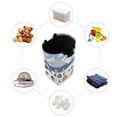 thumbnail image 7 of Yayeee Freestanding Laundry Hamper with Handle Collapsible Large Storage Basket for Clothes, Winter Village Serenity, 7 of 7