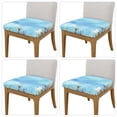 thumbnail image 2 of Cauagu Sea and Fish for Dining Chair Seat Covers,Slipcovers Kitchen Chair Covers Upholstered Chair Seat Cushion Cover Chair Seat Protector-Four Pieces, 2 of 7