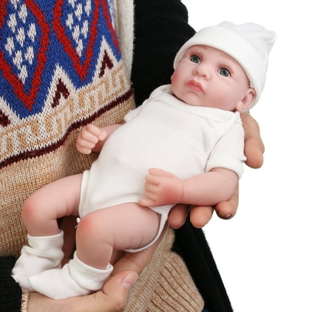 Moveable Arms - Handmade Silicone Realistic Vinyl Sleeping Reborn Lifelike Newborn Baby Girl Doll with Moveable Head Arms And Legs Gift Infant Kid for Expectant Mothers