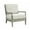 Beige Linen & Gray Oak Finish, variant on AC01165 Accent Chair, Beige Linen & Gray Oak Finish - Saraid ( 1Pc/1Ctn )