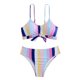 thumbnail image 2 of Traje de baño para mujer, moda, cómodo, estampado, bikini, traje de baño de color liso para mujer, conjuntos de bikinis, trajes de baño para mujer, 2 of 7
