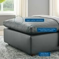 thumbnail image 6 of Modway Commix Down Filled Overstuffed Vegan Leather Ottoman in Gray, 6 of 7