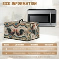 thumbnail image 5 of TSOVTHRID Rooster Chicken Vintage Floral Print Microwave Oven Dust Cover with Handle Stain-Resistant Universal Toaster Oven Cover Oil-Proof Small Appliance Dust Covers, 20.9"W x 15.7"D x 12.4"H, L, 5 of 7