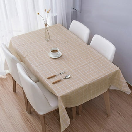 

Leke Table Cloth Oil Water Proof Plaid Patter