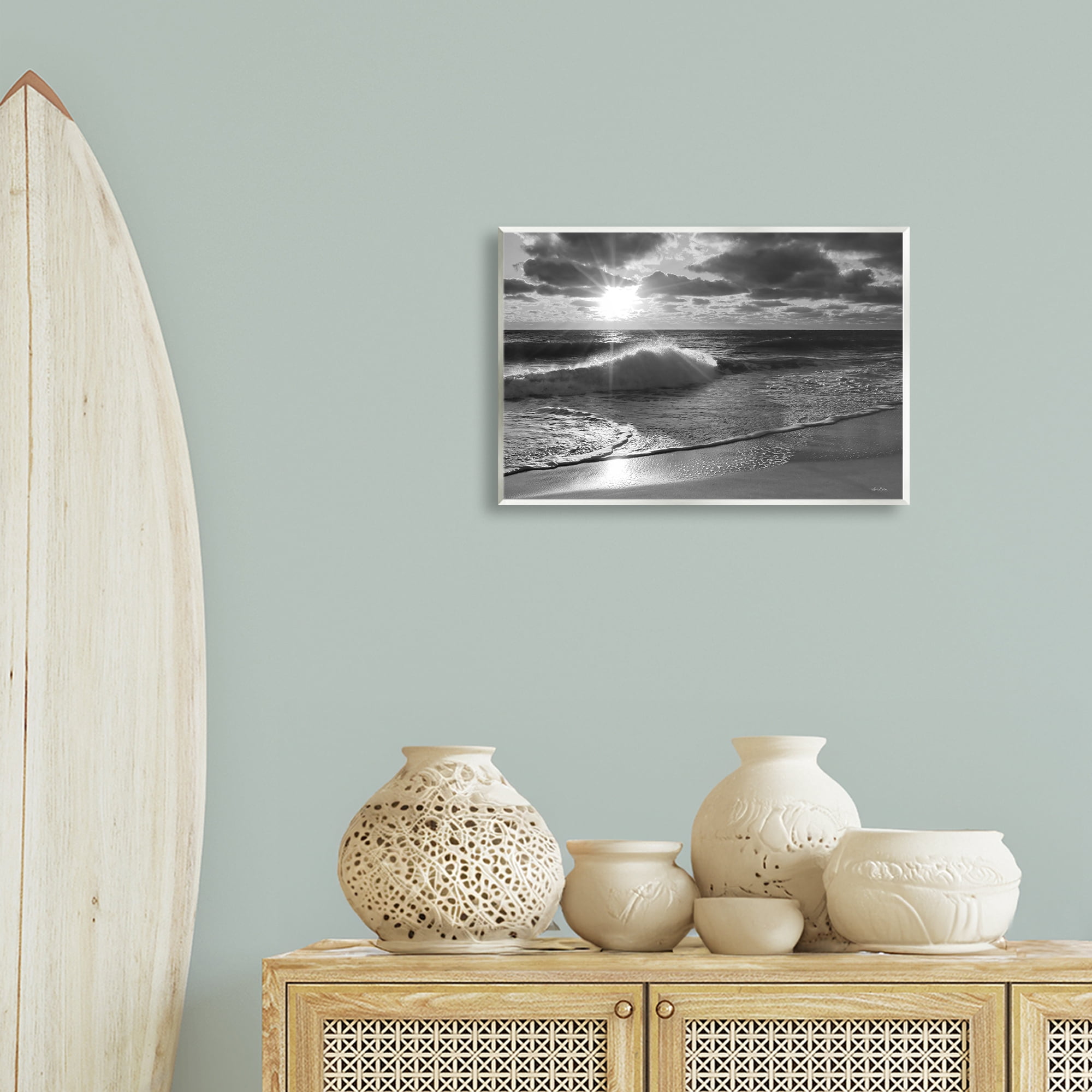 Stupell Industries Sunset Crashing Wave Landscape Photography Unframed Art Print Wall Art, 19 x 13