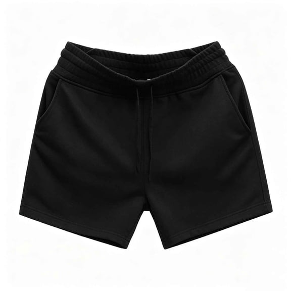 2026 Summer Casual Loose Fit Workout High Waisted Short Pants with Pocket Plus Size Running Shorts for WomenBlackM