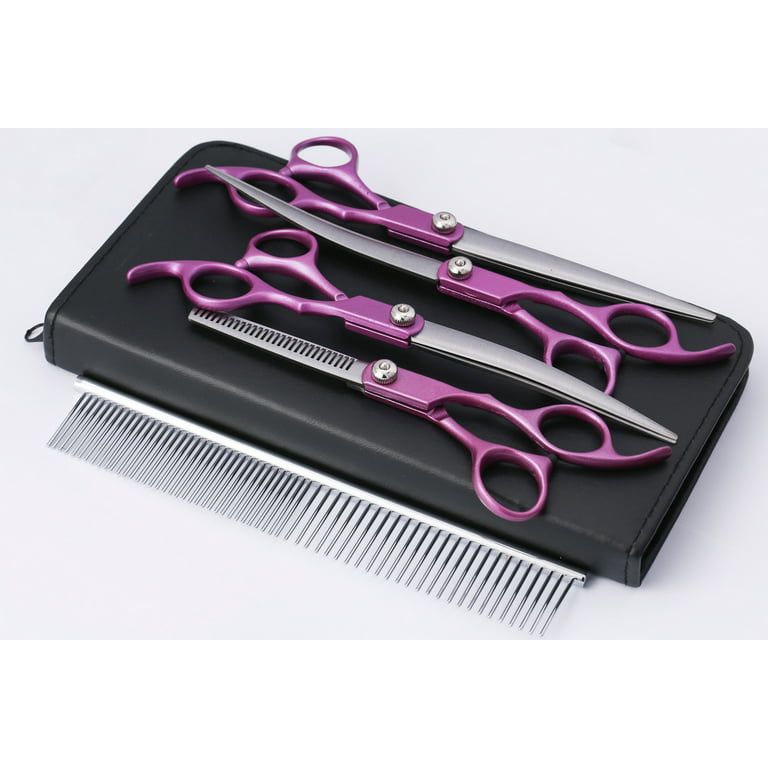 Unique Bargains Hair Cutting Scissors Professional Barber Scissors  Stainless Steel Razor 17.5cm Long Multicolor