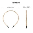 thumbnail image 5 of Unique Bargains 1 Pcs Rhinestone Hair Hoop Headband Hairband for Women 0.24 Inch Wide Champagne, 5 of 7