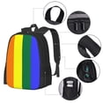 thumbnail image 4 of DouZhe Lightweight Backpack, Travel Outdoor Hiking Bag School Bookbag Casual Daypack Rainbow Lgbt Lgbtq Flag Prints Backpacks for Women Men, 4 of 7