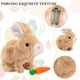 thumbnail image 5 of Juguete Conejito Saltador Eléctrico Peluche Pascua para Con Zanahoria (marrón Claro), 5 of 9