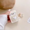 thumbnail image 5 of For AirPods 1/2 Soft TPU Shockproof 3D Love Heart Pattern Earphone Case With Pendant Cover Protective Shell, 5 of 5