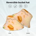 thumbnail image 3 of Vsdgher Scandinavian Style Hygge Print Bucket Hat for Men&Women Bucket Hat Reversible Summer Double-Side-Wear Travel Gardening, Beach, Camping, Hiking, Fishing Cap, 3 of 5