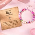 thumbnail image 3 of Top-keivon Cross Bracelets for daughter, Lord Bless This Little Bracelet Colorful Christian Jesus Jewelry for Daughter Sister Niece Christmas Catholic Presents, 3 of 29