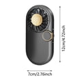 thumbnail image 2 of ZZHZGZ Clearance Sale Lipstick Sized Small Handheld Small Fan Portable with Strong Wind Power and Usb Charging with Digital Display Portable Outdoor for Summer Commuting and Outdoor Activities, 2 of 4