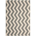 thumbnail image 3 of SAFAVIEH Courtyard Ayden Chevron Indoor/Outdoor Area Rug, 4' x 5'7", Grey/Beige, 3 of 7