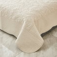 thumbnail image 5 of MarCielo  3 Piece Cotton Oversized Bedspread Quilt Set Tmonica Natural Beige - Twin, 5 of 6