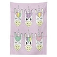 thumbnail image 3 of Ambesonne Unicorn Party Tablecloth Rectangular Table Cover, Fun Party, 60"x90", Multicolor, 3 of 4