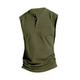 thumbnail image 4 of Tank Tops Men Qiggri Men Leisure Versatile Button Pocket Solid Color Thin Style Sleeveless T-shirt Sleeveless Shirts For Men, 4 of 4