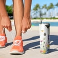 thumbnail image 2 of 20oz Butterfly and Flower Skinny Tumblers Stainless Steel Tumbler with Lid and Straw,Vacuum Insulated Double Wall Travel Tumbler Cups with Cleaning Brush for Coffee,Tea, 2 of 6